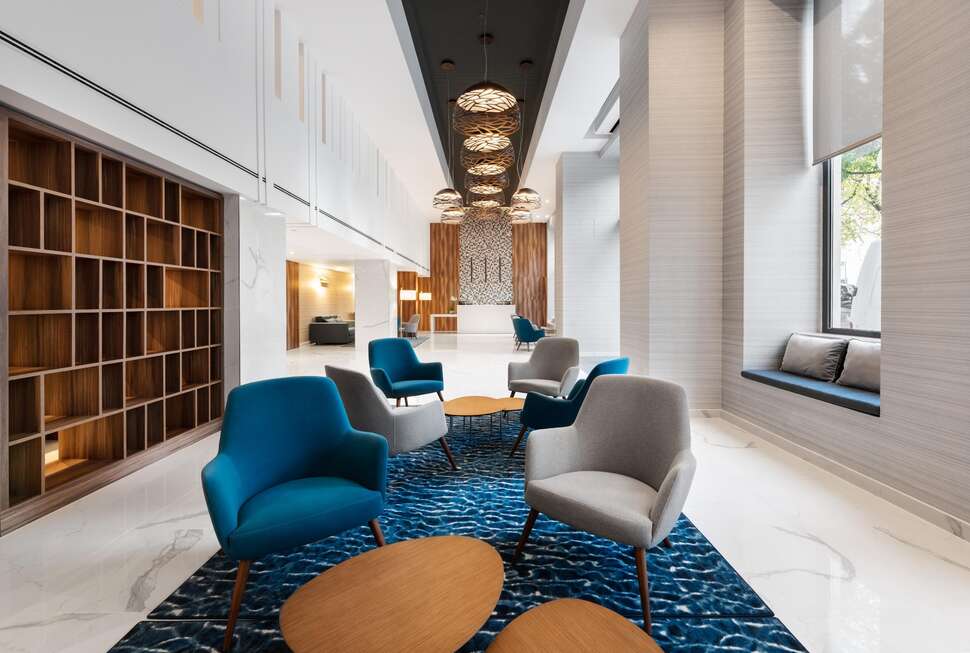Een foto van het interieur van Exe Saldanha