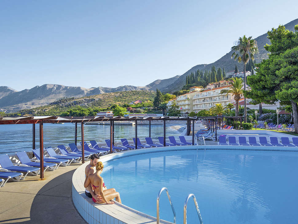 Een foto van een overzicht van Remisens Hotel Epidaurus