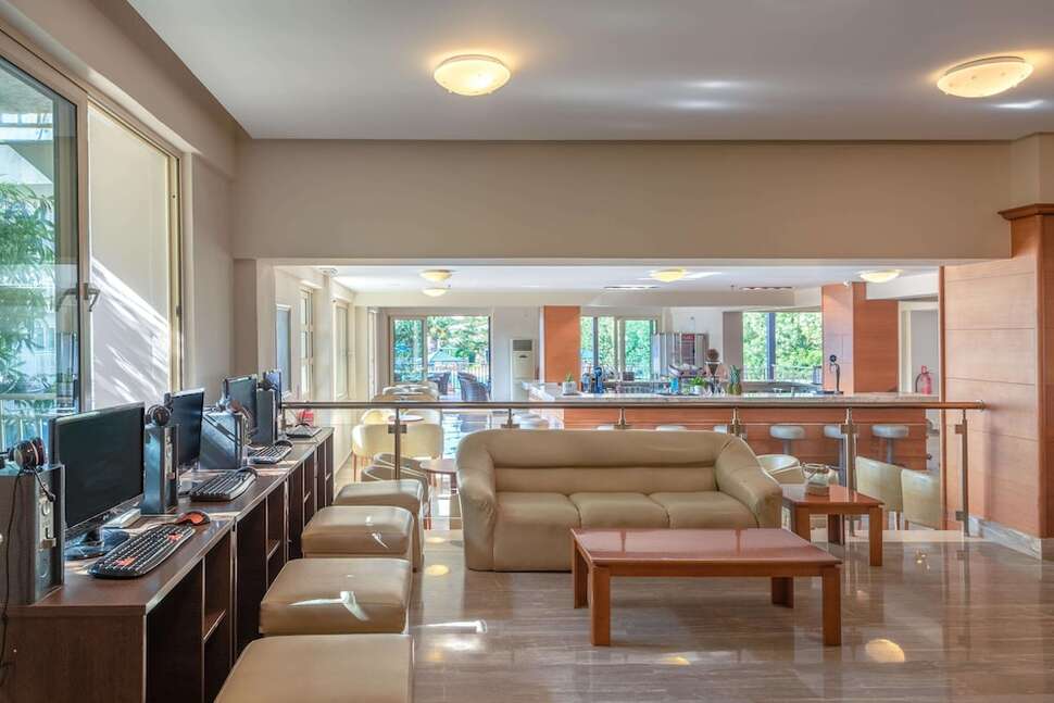 Een foto van het interieur van Hotel Marilena