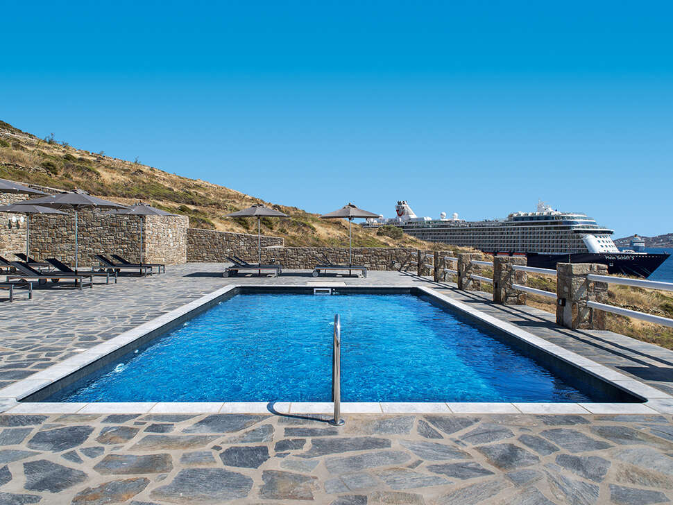 Een foto van een overzicht van The Alkistis Hotel