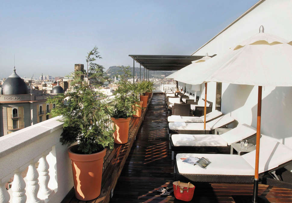 Ein Foto von den Einrichtungen im H10 Montcada Boutique Hotel