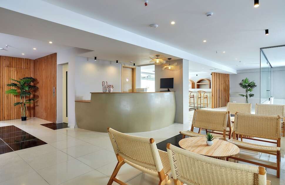 Een foto van het interieur van Lotus Rise Hotel