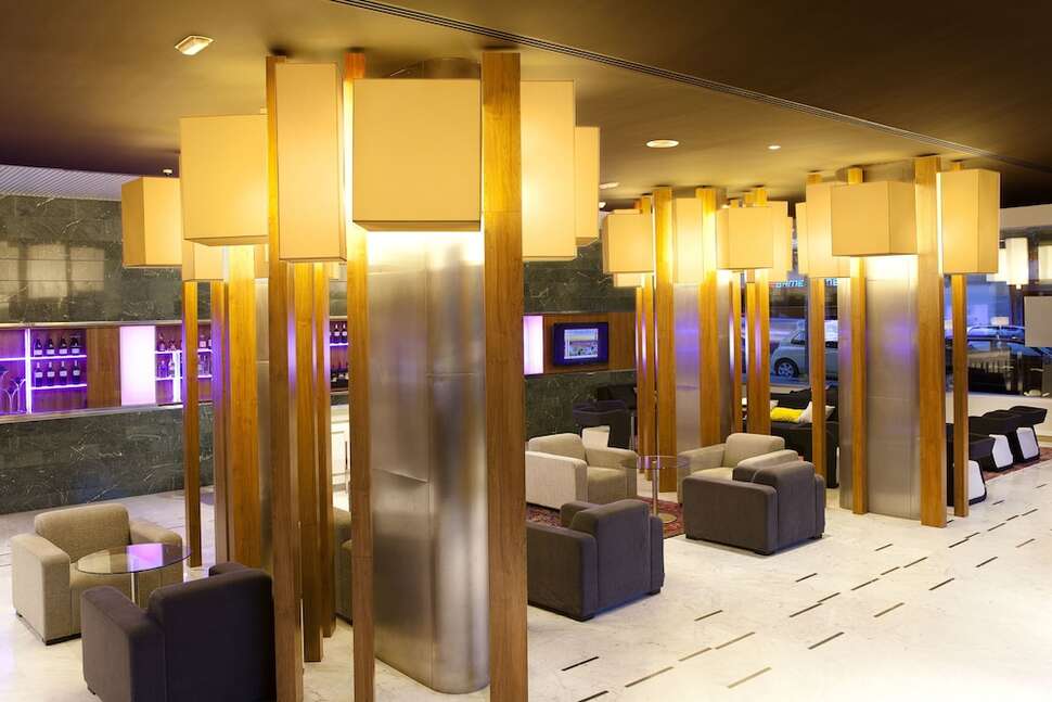 Een foto van het interieur van Aparthotel Atenea Barcelona