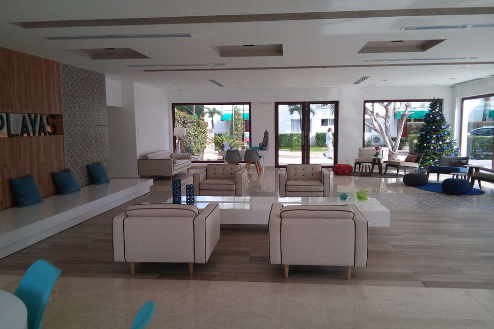Een foto van het interieur van Dos Playas Faranda
