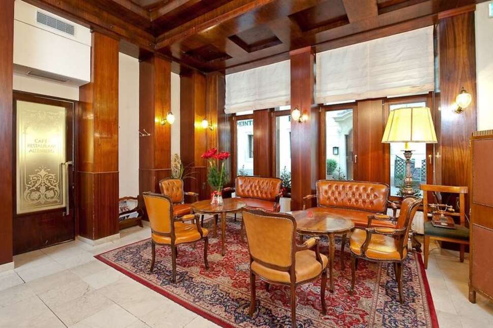 Een foto van het interieur van Hotel Graben