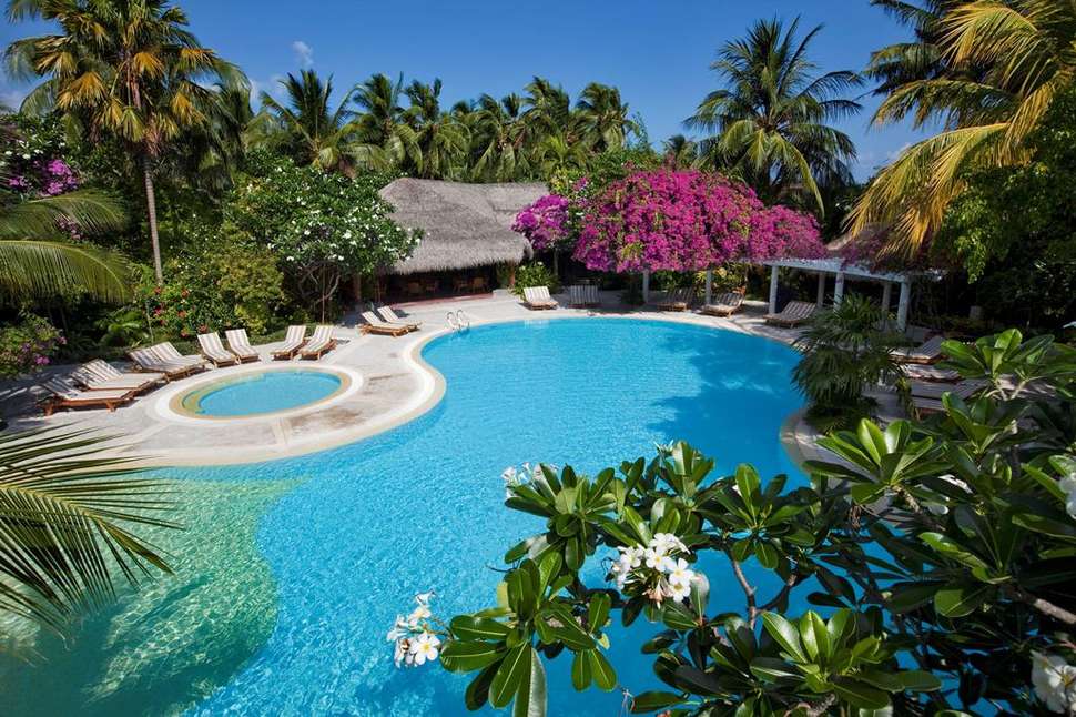 Een foto van een overzicht van Kuramathi Island Resort