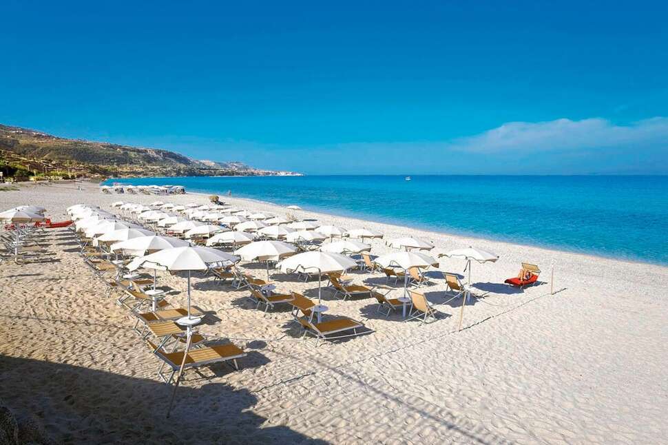 Ein Foto vom Strand beim BV Borgo del Principe