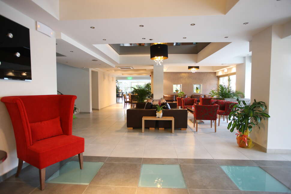 Een foto van het interieur van Corfu Mare Boutique Hotel