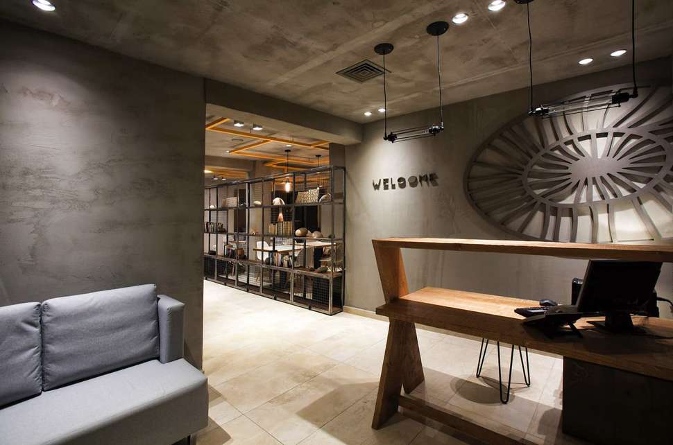 Een foto van het interieur van Rigas Boutique Hotel