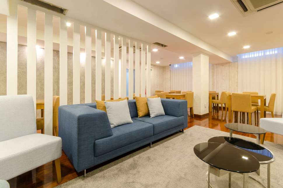 Een foto van het interieur van Hotel Lido