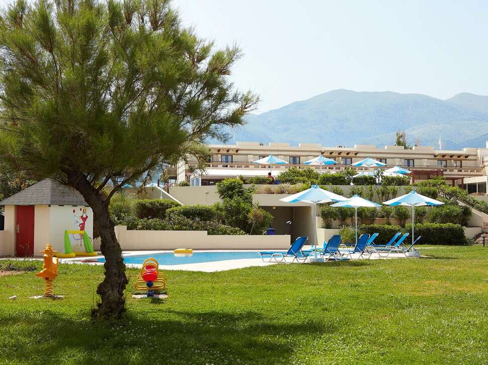 Ein Foto von einer Übersicht des Grecotel Meli Palace