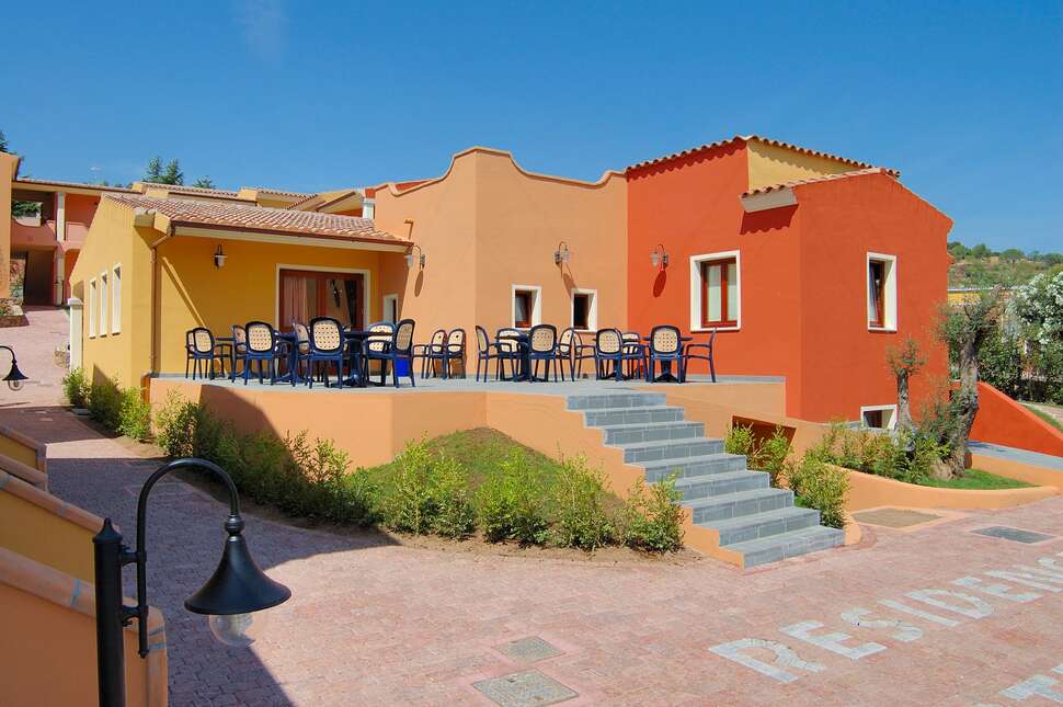 Ein Foto von der Terrasse im Corte Dei Venti Resort