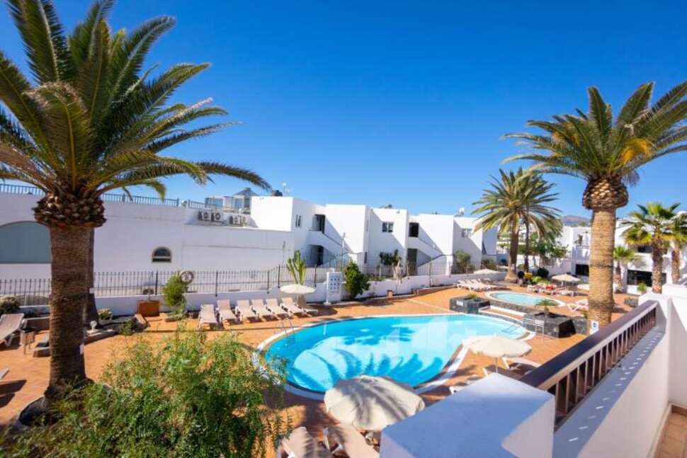 Ein Foto vom Pool im Apartments Flamingo