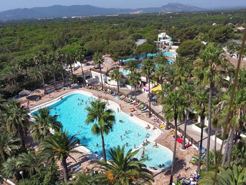 Een foto van het zwembad bij Camping La Baume - La Palmeraie