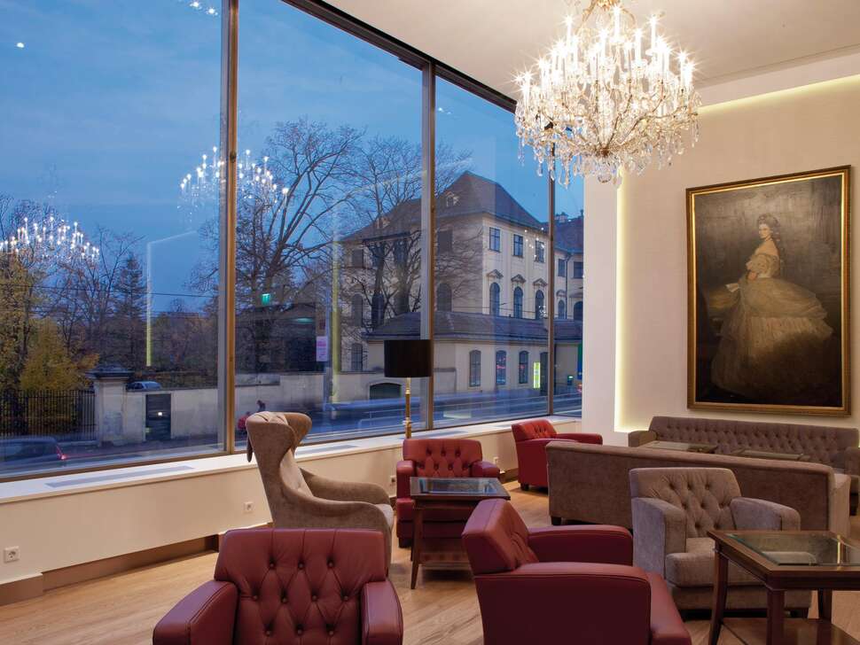 Een foto van het interieur van Austria Trend Parkhotel Schonbrunn