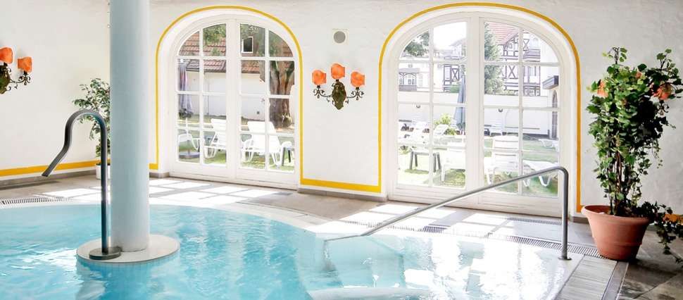 Ein Foto vom Pool im Mühl Vital Resort