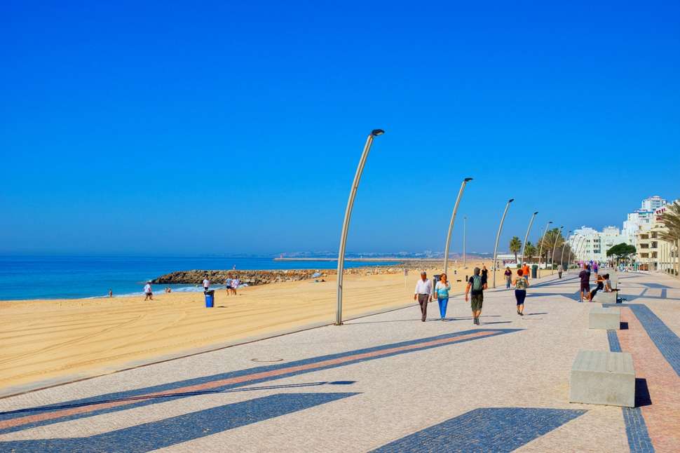 Ein Foto vom Strand beim Hotel Zodiaco