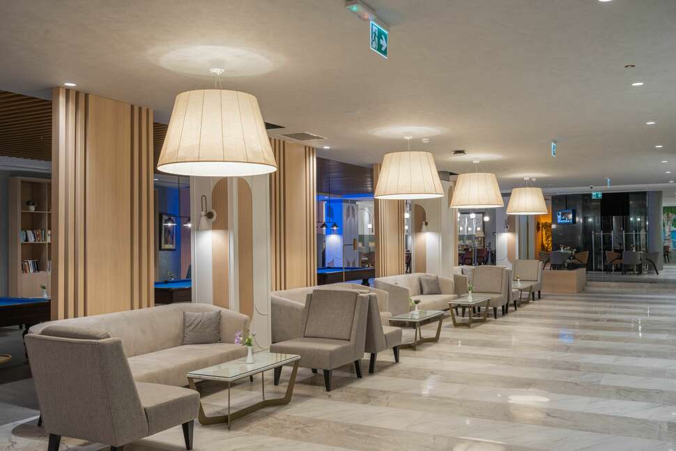 Een foto van het interieur van Fame Residence Kemer & Spa