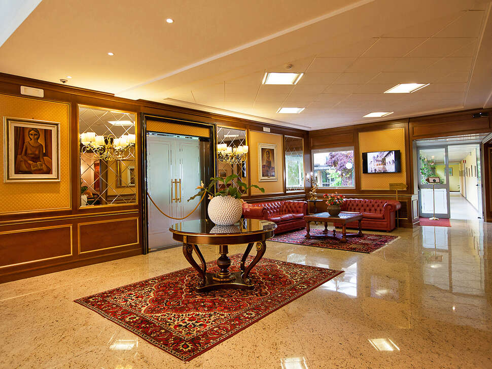 Een foto van het interieur van Hotel Il Chiostro