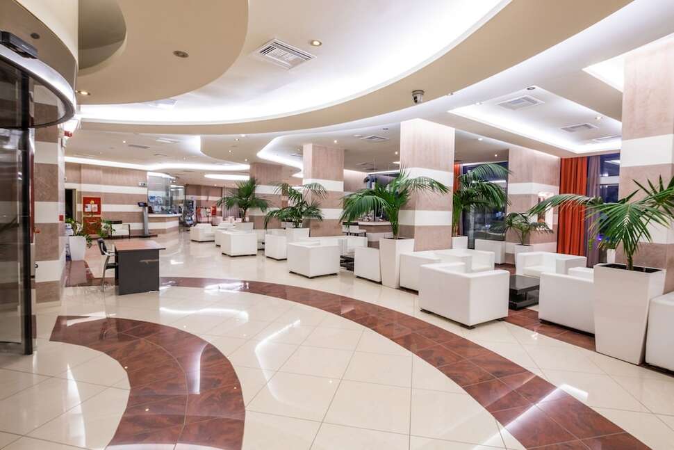 Een foto van het interieur van Konstantinos Palace