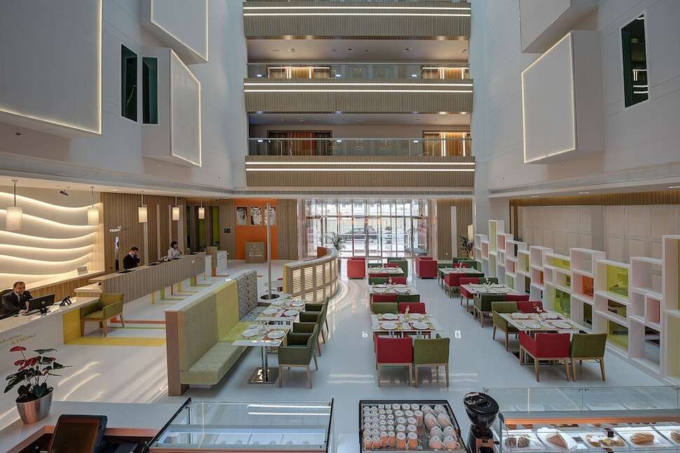 Een foto van de faciliteiten bij Al Khoory Atrium Hotel