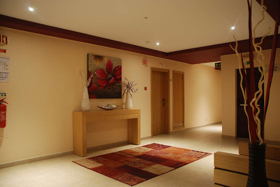 Een foto van het interieur van Hotel & Appartementen Alba