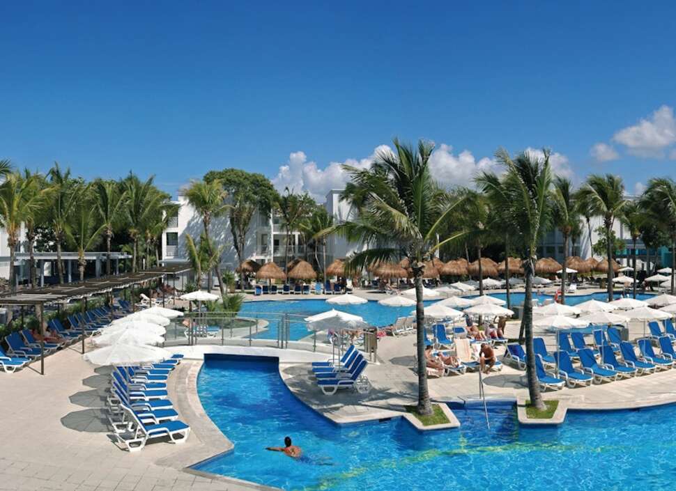 Een foto van een overzicht van Riu Yucatan