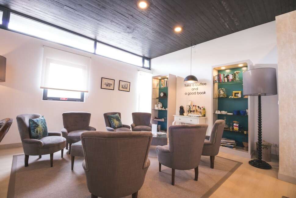Een foto van het interieur van Quinta De Santana