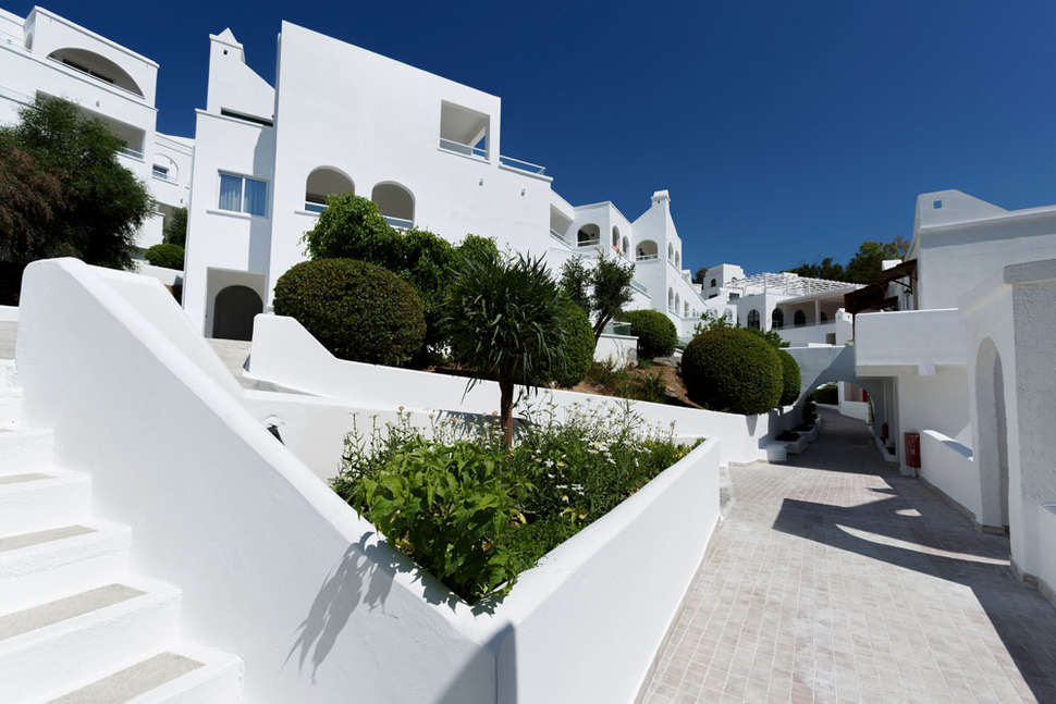 Ein Foto von der Außenansicht des Lindos Village Resort & Spa
