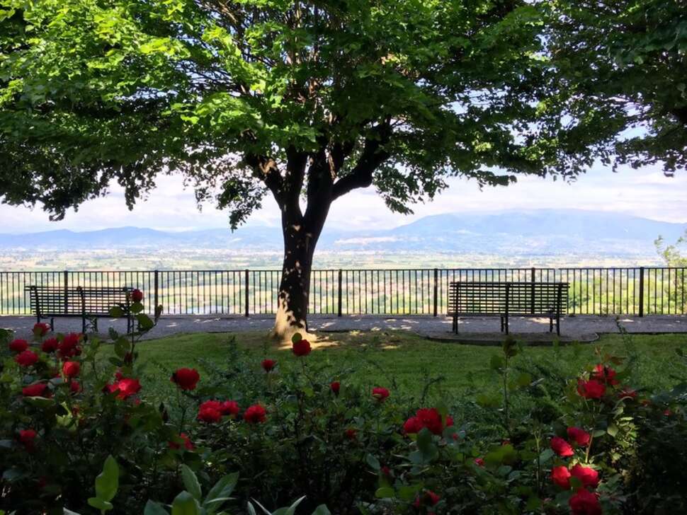 Een foto van het terras bij Relais La Corte di Bettona