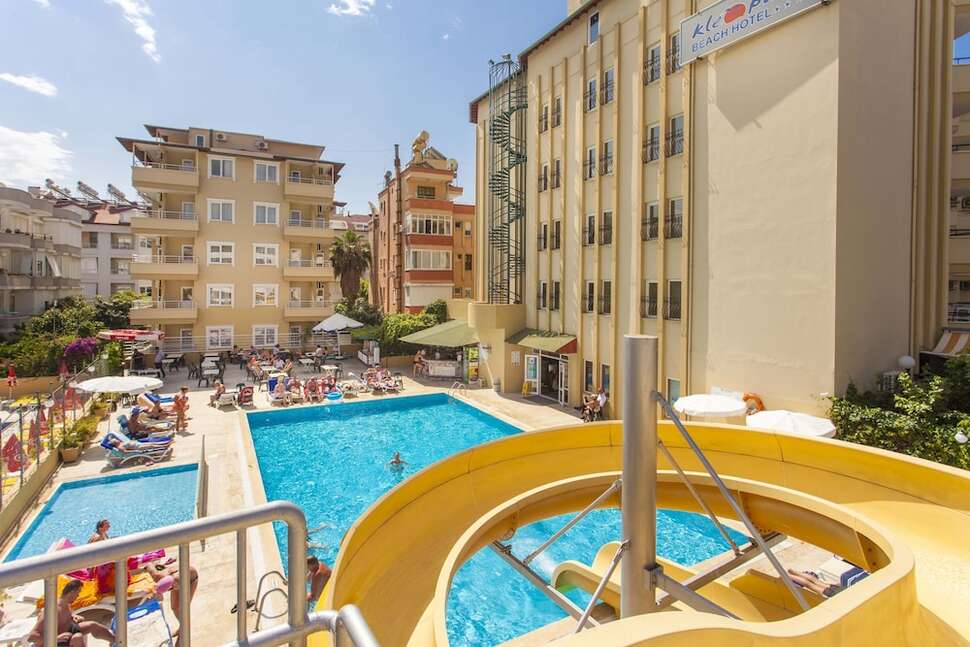 Ein Foto vom Pool im Kleopatra Beach