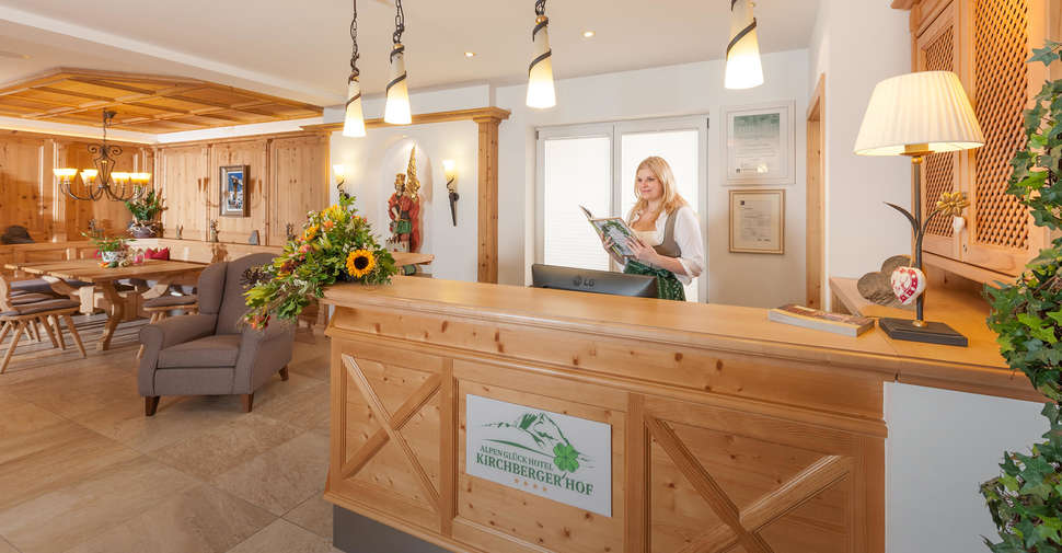 Een foto van het interieur van Hotel Kirchbergerhof