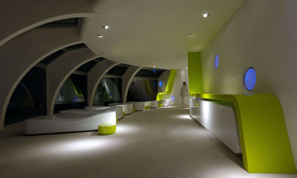 Een foto van het interieur van Hotel Panoramic Rimini