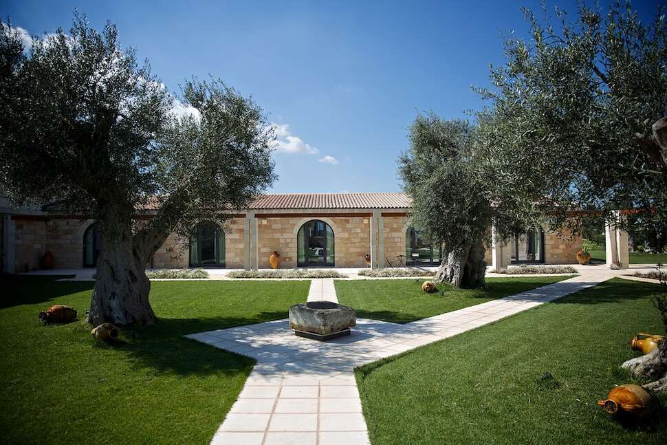 Een foto van de buitenkant van Masseria Stali