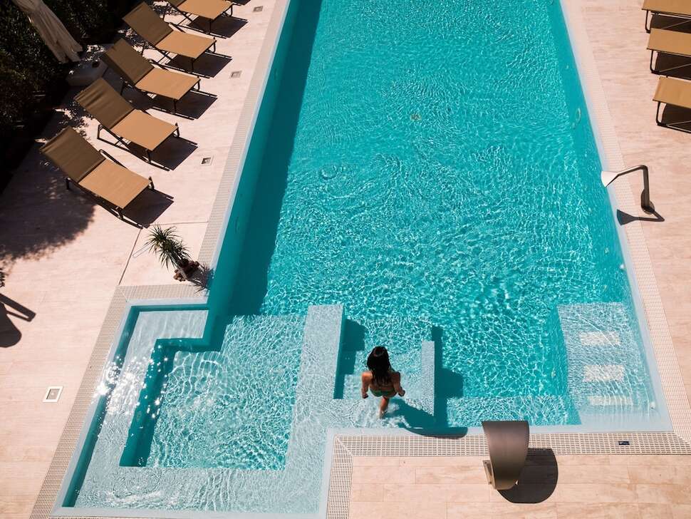 Een foto van het zwembad bij Hotel Riviera Castelsardo