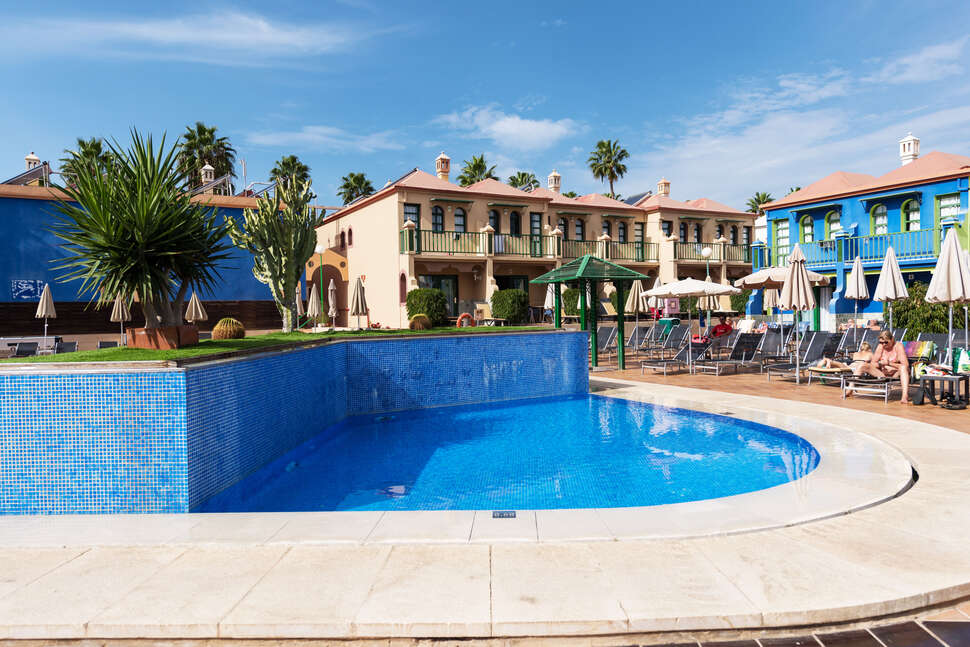 Ein Foto von der Terrasse im EO Maspalomas Resort