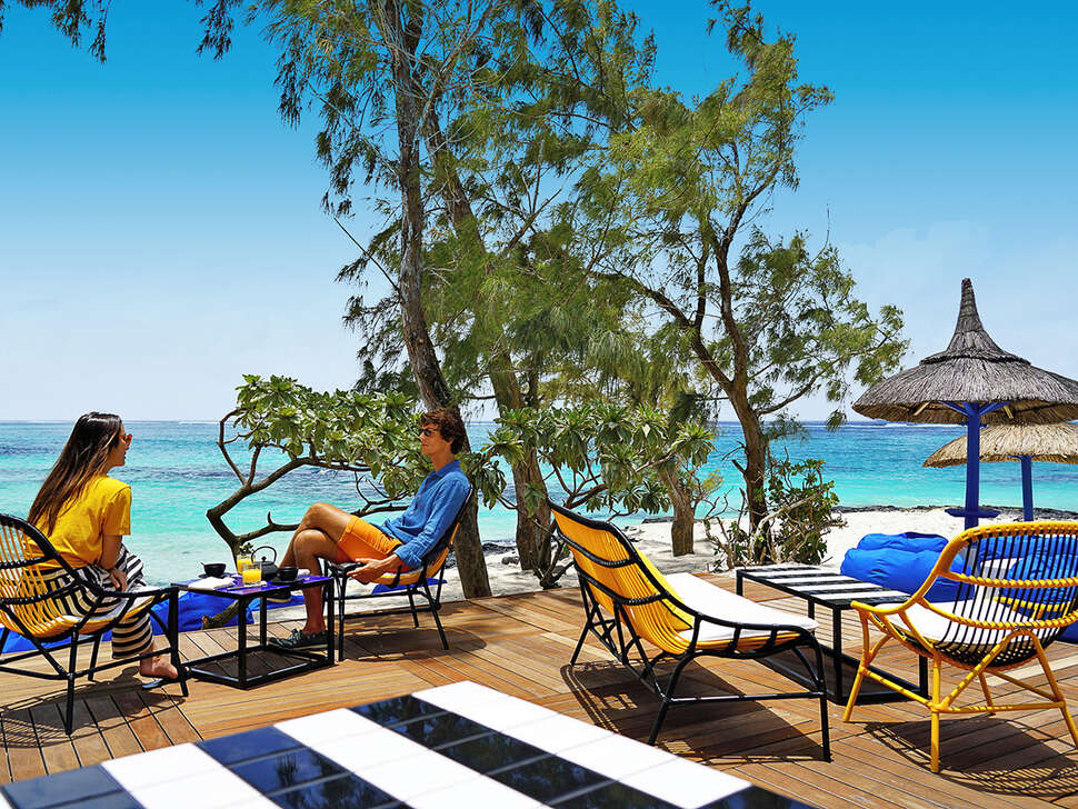 Een foto van het terras bij Salt of Palmar