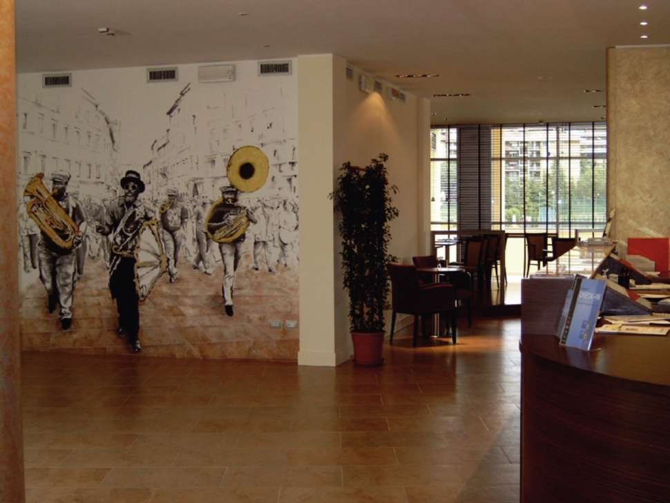 Een foto van het interieur van Hotel La Meridiana