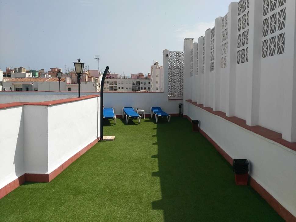 Een foto van het terras bij Hotel Kristal
