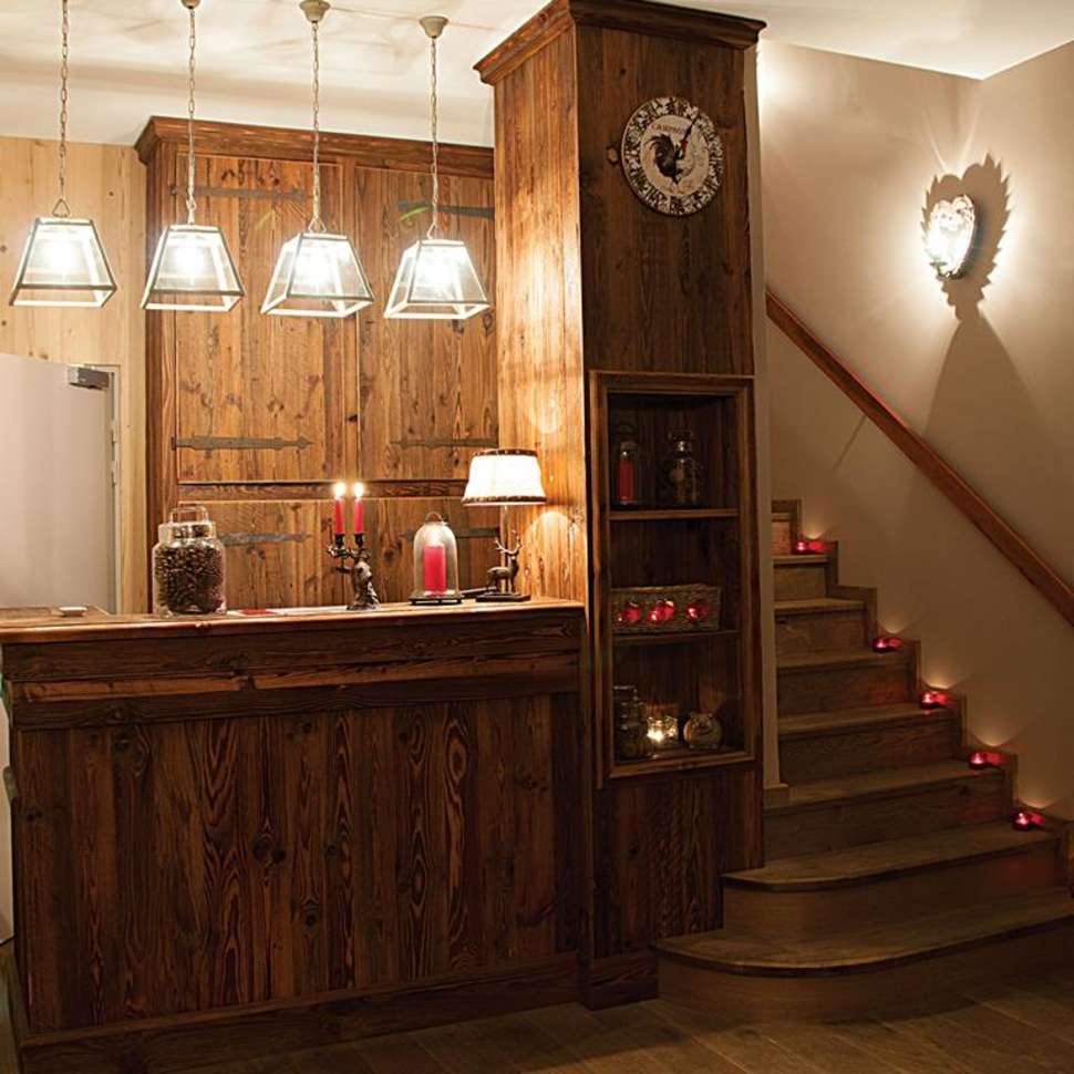 Een foto van het interieur van Hostellerie La ferme du Pape
