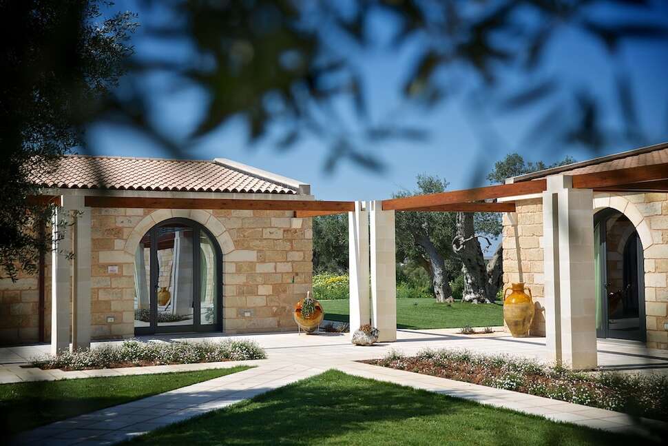 Een foto van de buitenkant van Masseria Stali