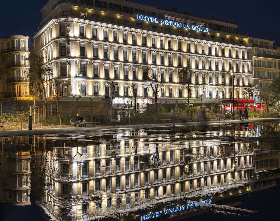Een foto van de buitenkant van Hotel Aston la Scala