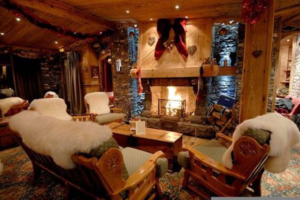Een foto van het interieur van Hotel Le Sherpa