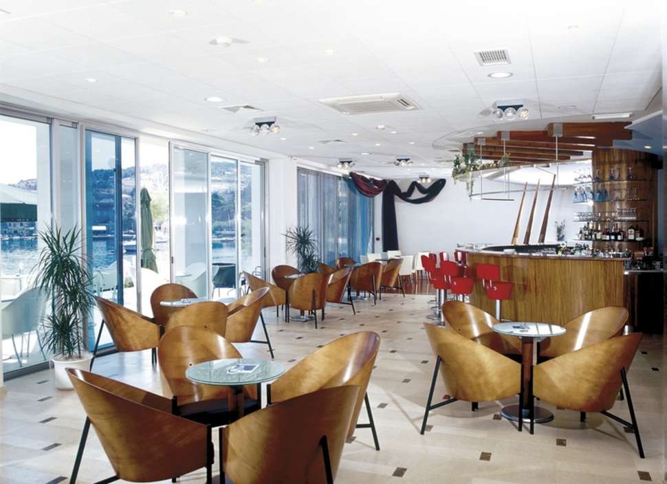 Een foto van het interieur van Hotel Pastura