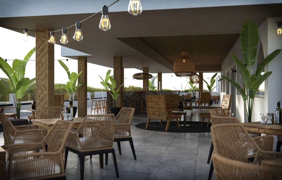 Een foto van het terras bij Fergus Style Bahamas