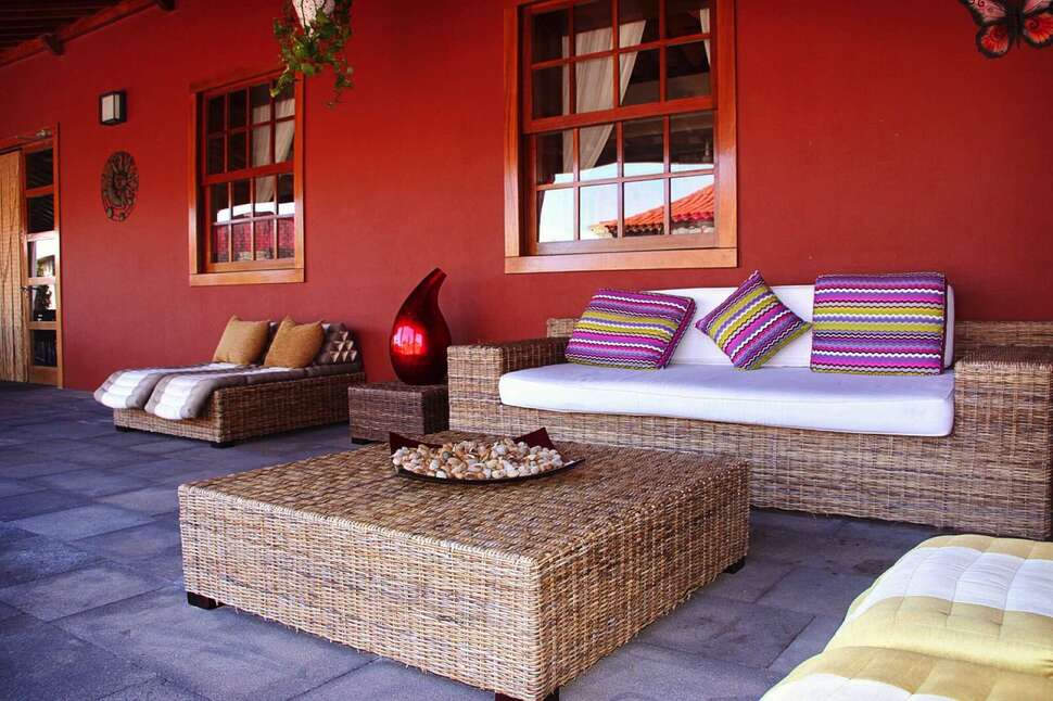 Een foto van het terras bij La Casona del Patio