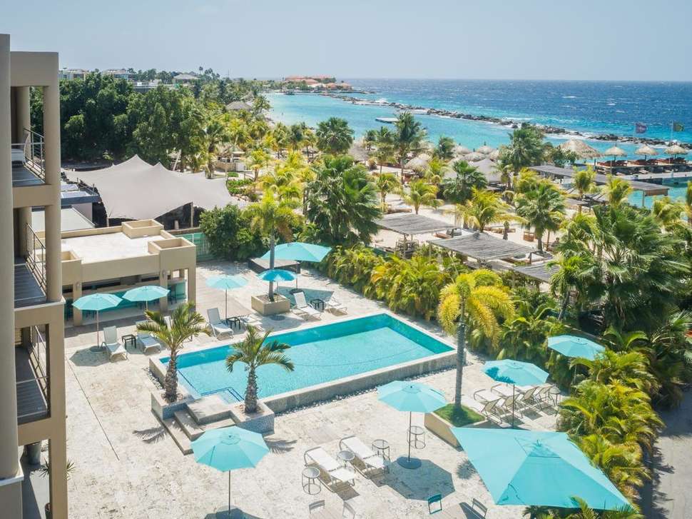 Een foto van een overzicht van The Kontiki Beach House