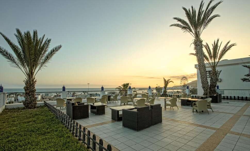 Een foto van het terras bij Royal Mirage Agadir