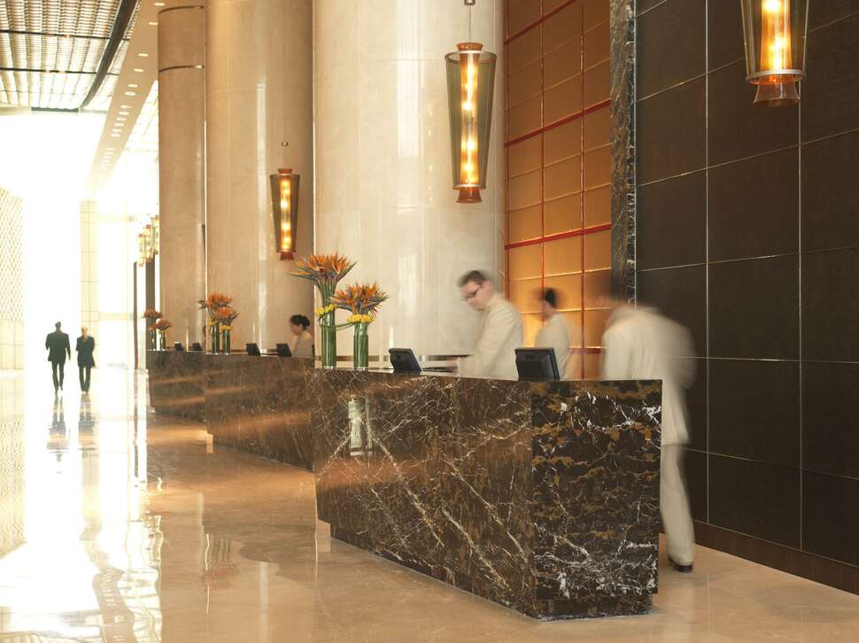 Een foto van het interieur van InterContinental Dubai Festival City