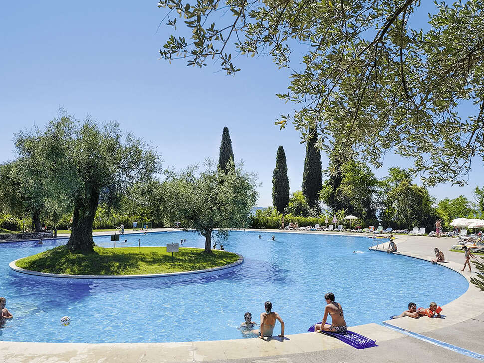 Ein Foto vom Pool im Hotel Marco Polo